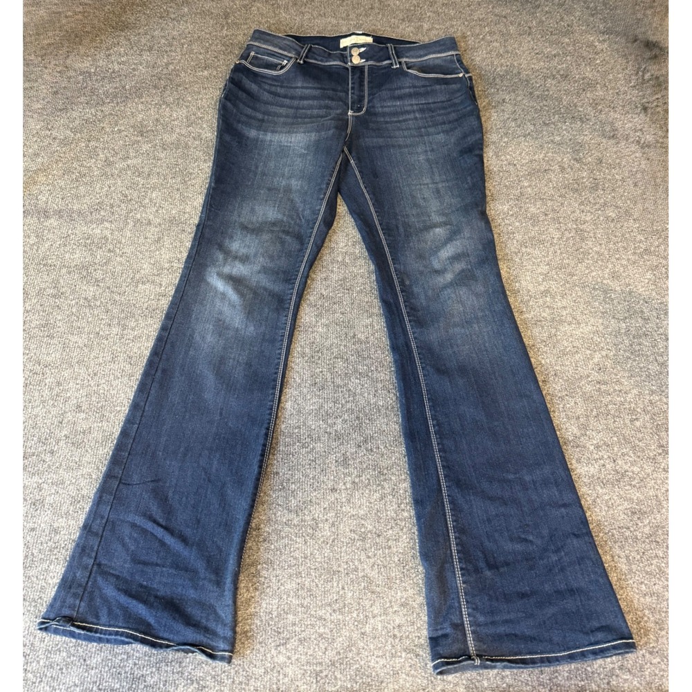 Est. 1946 Denim Womens Size 12 Mid Rise Bootcut Jeans Dark Wash Stretch Blue
